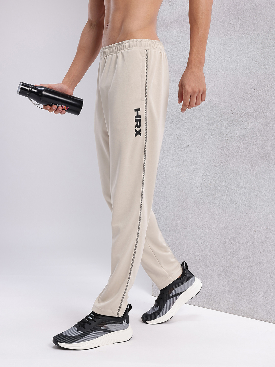 HRX by Hrithik Roshan Men Brand Name Detail Rapid-Dry Running Track Pants