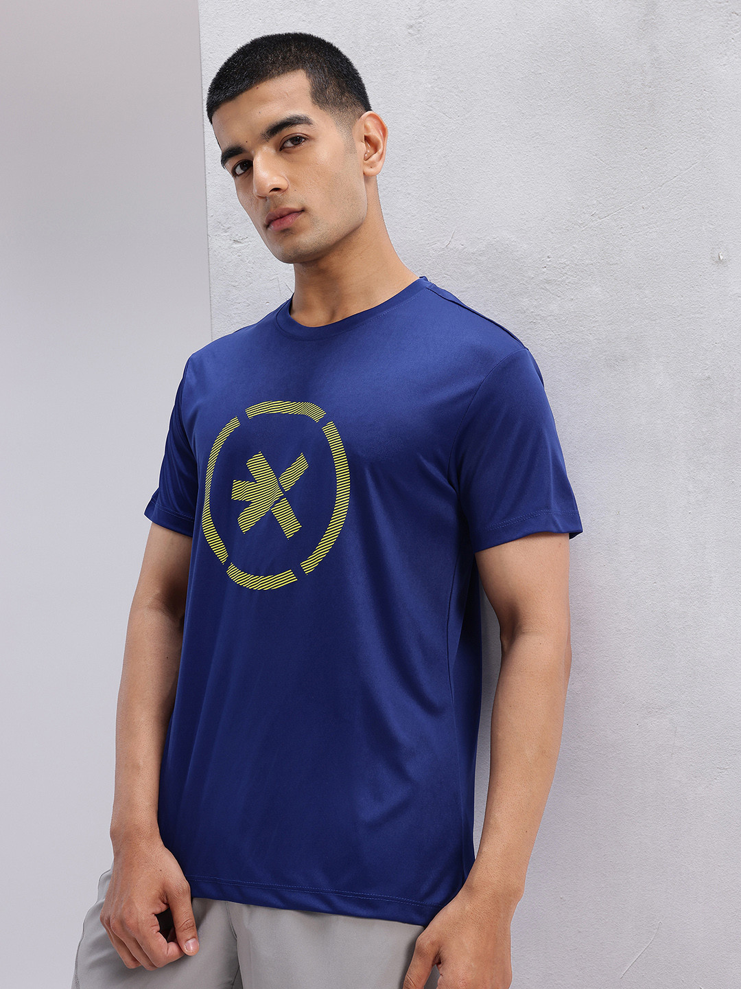 HRX by Hrithik Roshan Men Brand Logo Printed Rapid-Dry Training T-shirt