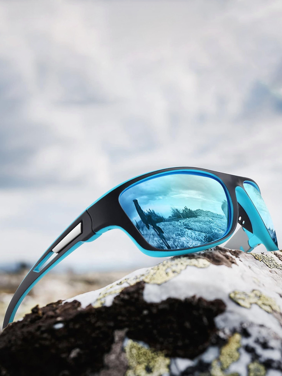 FUNGLASSES Men Sport Sunglasses with Polarized and UV Protected Lens