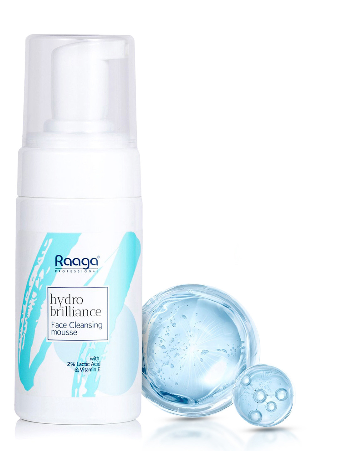 Raaga PROFESSIONAL Hydro Brilliance Face Cleansing Mousse With 2% Lactic Acid - 100 ml