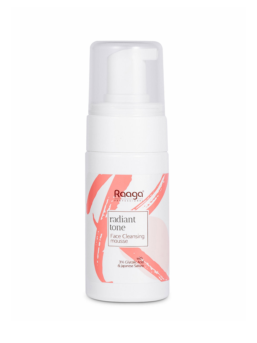 Raaga PROFESSIONAL 3% Glycolic Acid Japanese Sakura Tone Face Cleansing Mousse 100ml