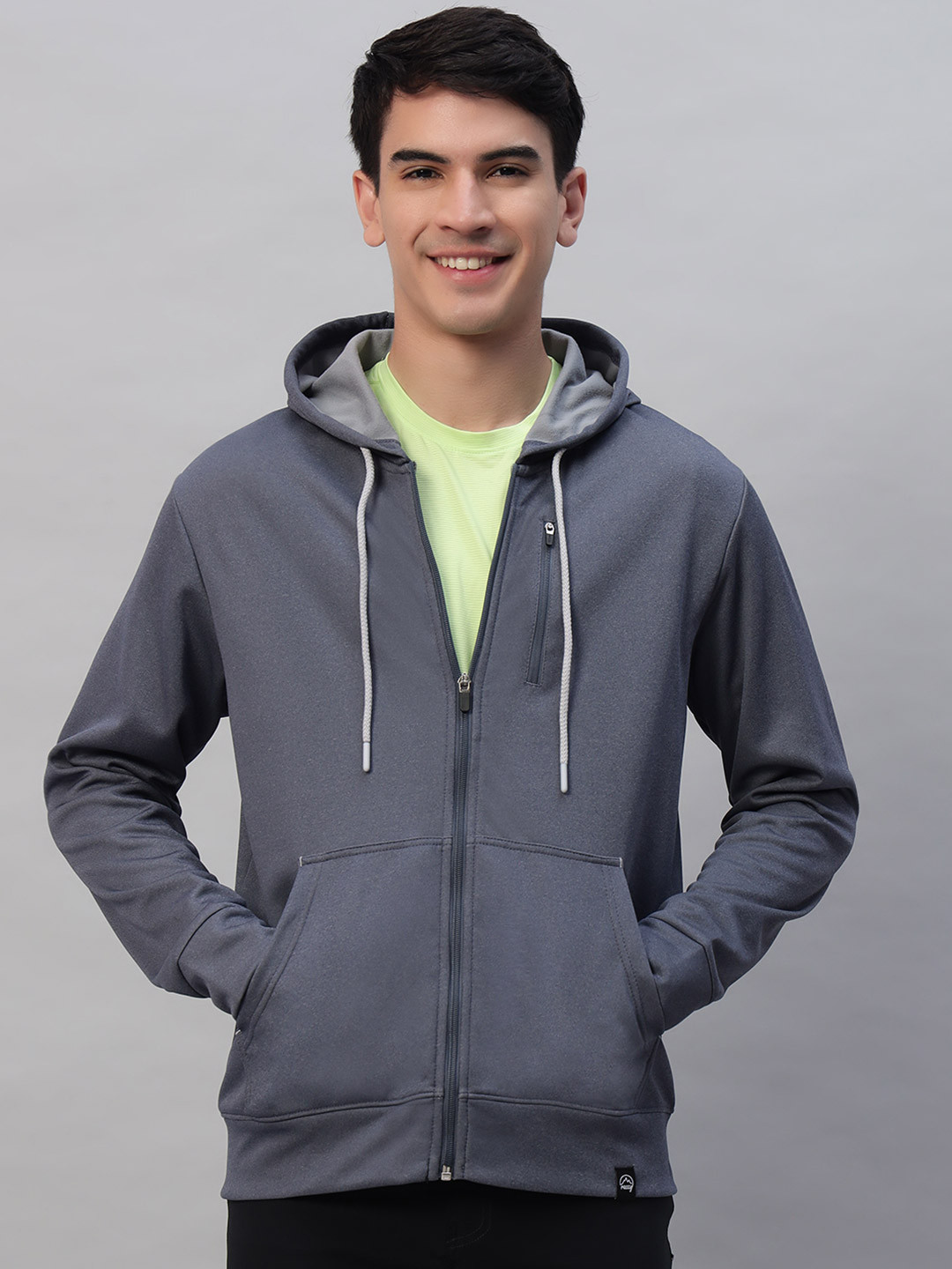 Reccy Mild Brushed Fleece Full Zip Full Sleeves Lightweight Hoodie Sweatshirt