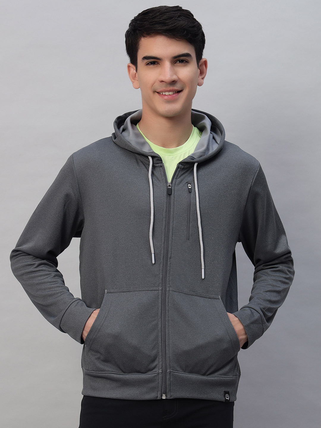 Reccy Mild Brushed Fleece Full Zip Full Sleeves Lightweight Hoodie Sweatshirt