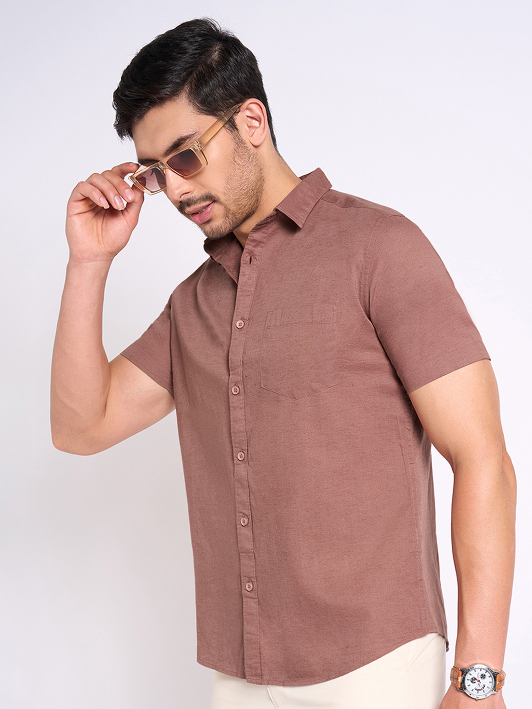 Peregrine by Pantaloons Men Opaque Casual Shirt