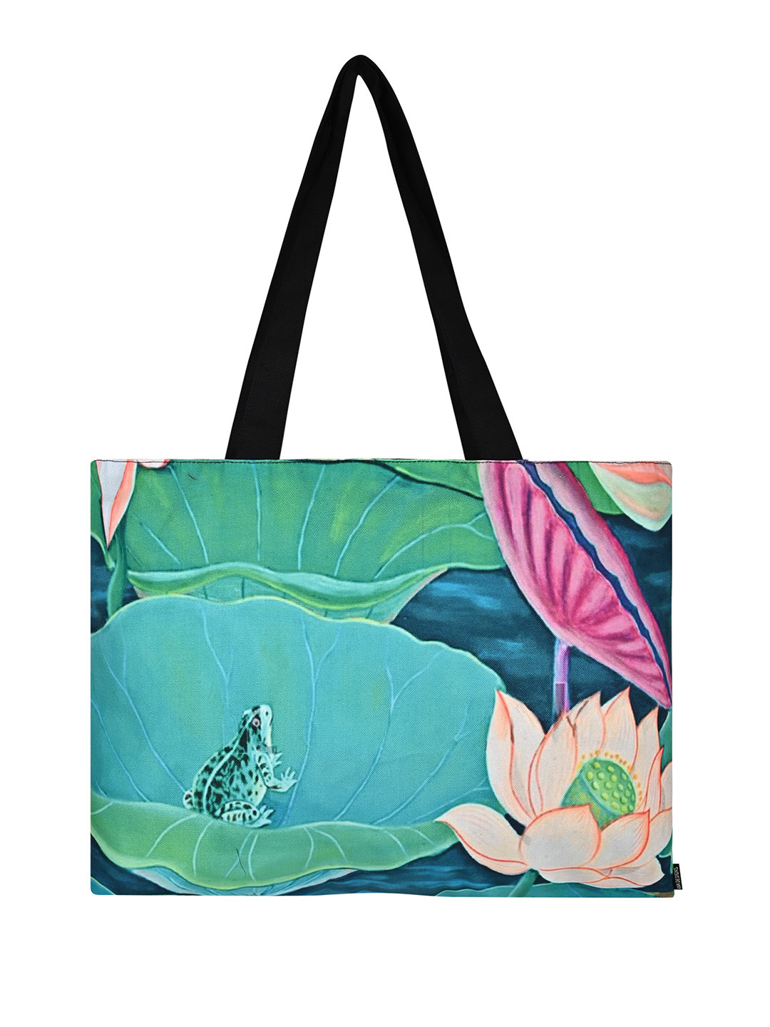 RAK DESIGNS Women Graphic Printed Oversized Shopper Canvas Tote Bag