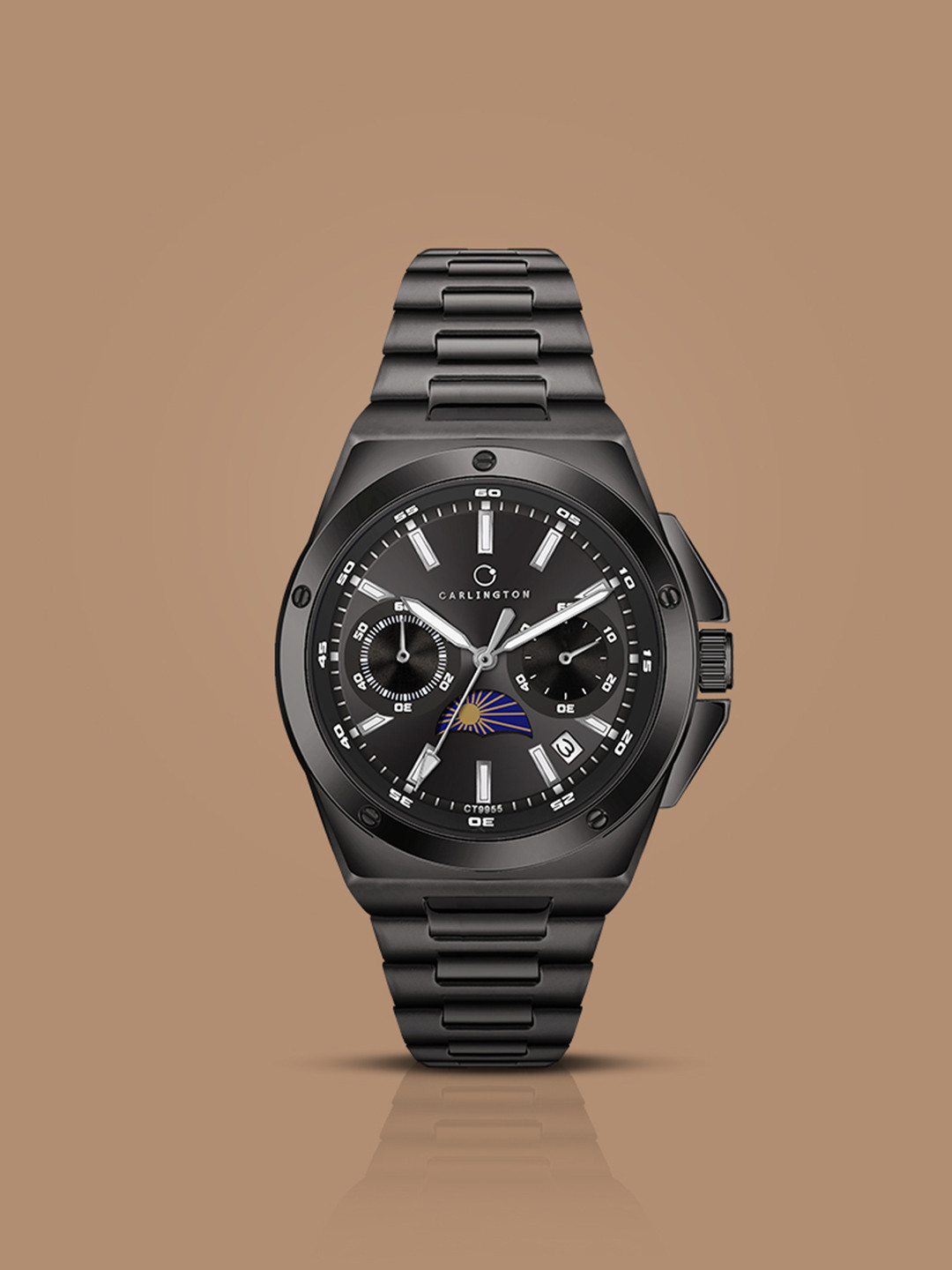 CARLINGTON Legacy Men Dial & Stainless Steel Straps Analogue Multi Function Watch