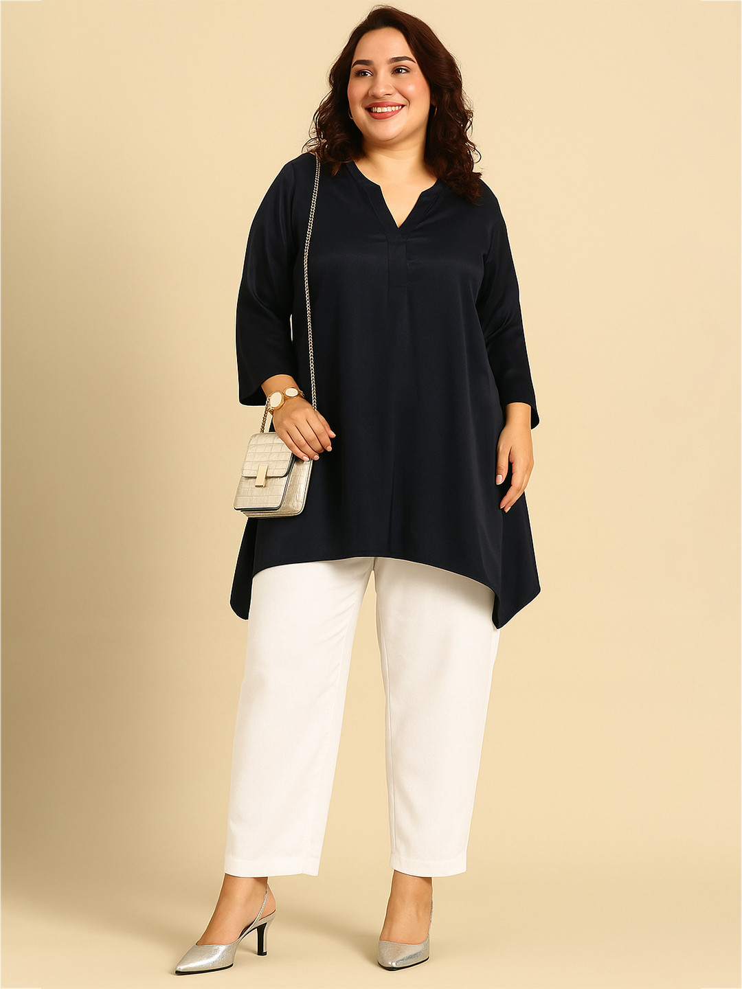 The Pink Moon Solid Tunic