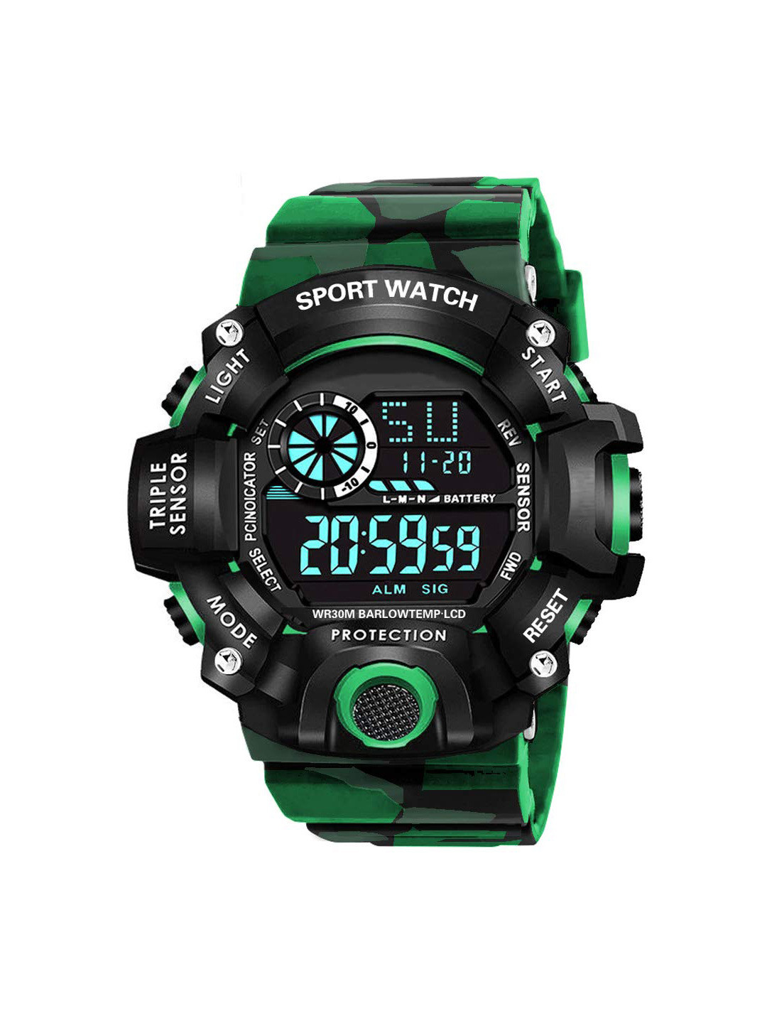 THE SHOPOHOLIC Men Dial & Straps Digital Watch C-Sh-Army-Green