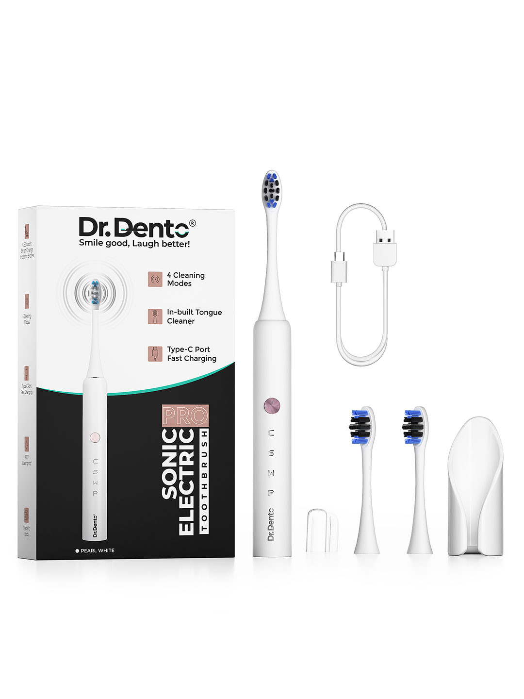 Dr.Dento Pro Series Electric Toothbrush - Pearl White