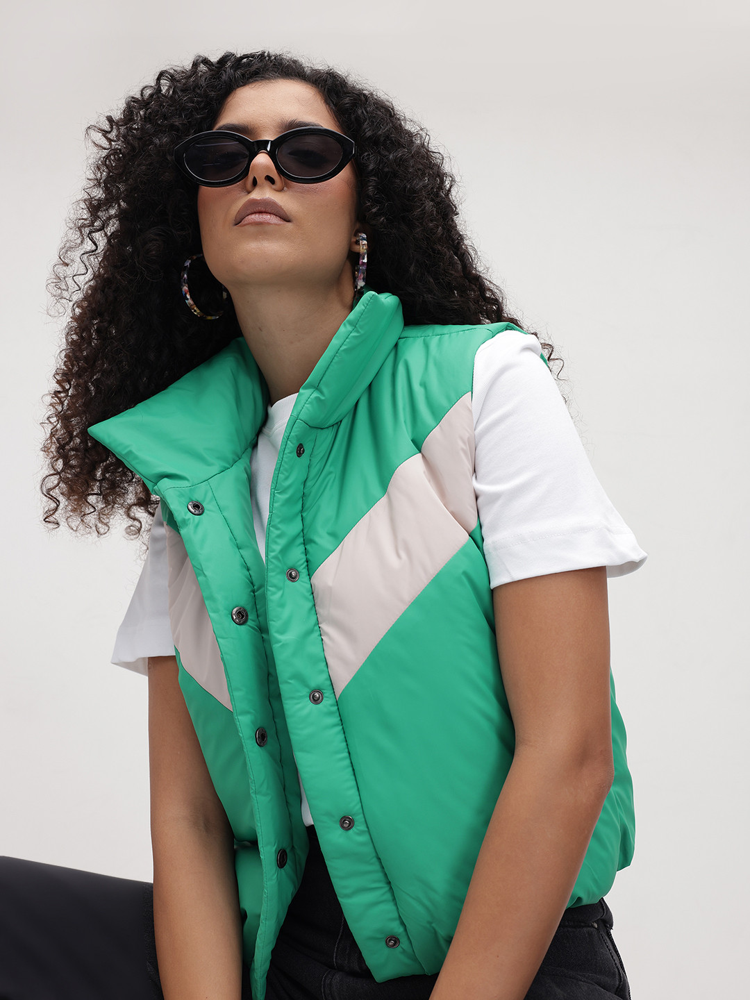 The Roaster Life Co. Striped Spread Collar Gilet