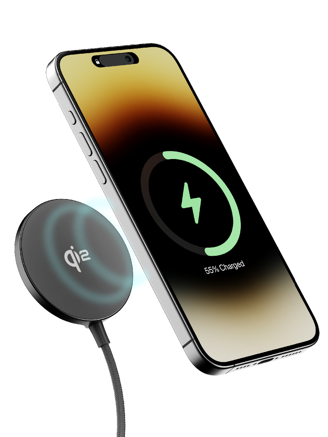 Ambrane B 15W Qi-2 & Magsafe with 60W Type C  Wireless Charger