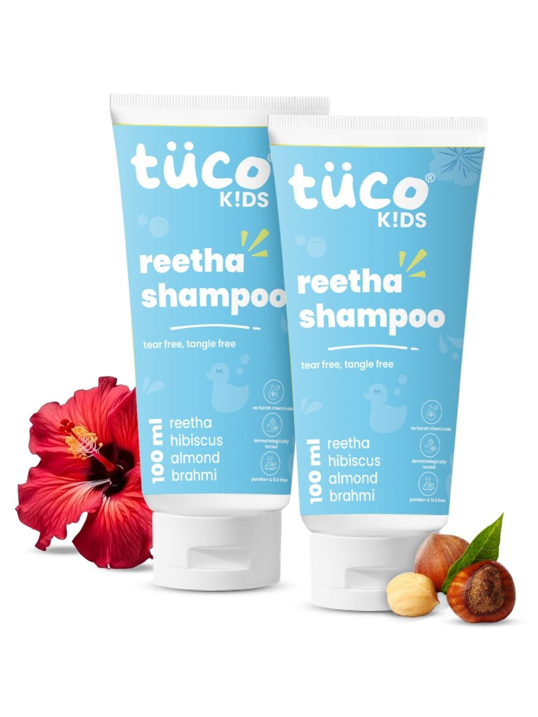Tuco Intelligent Kids Set Of 2 Reetha Shampoo - 100 ml Each