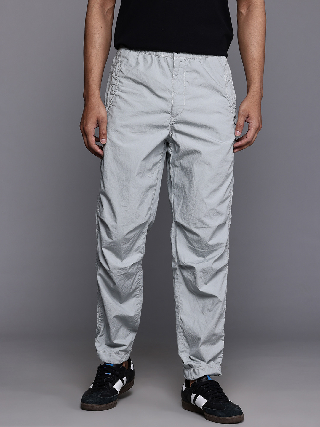 Allen Solly Men Jogger Style Cotton Trousers