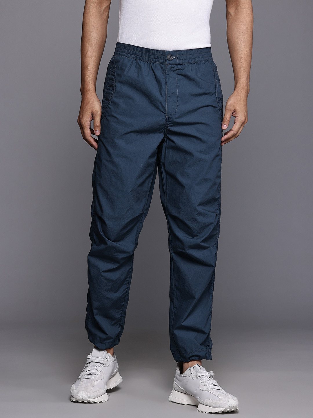 Allen Solly Men Jogger Style Cotton Trousers
