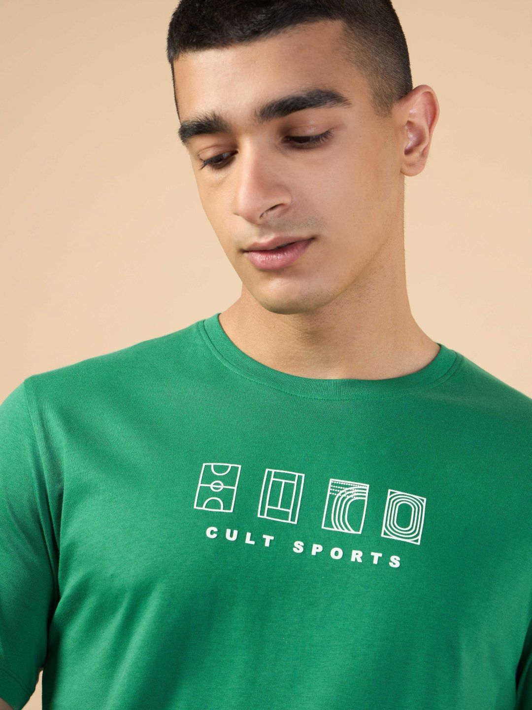 CULT Men's Green Cult Sport's Club T-shirt
