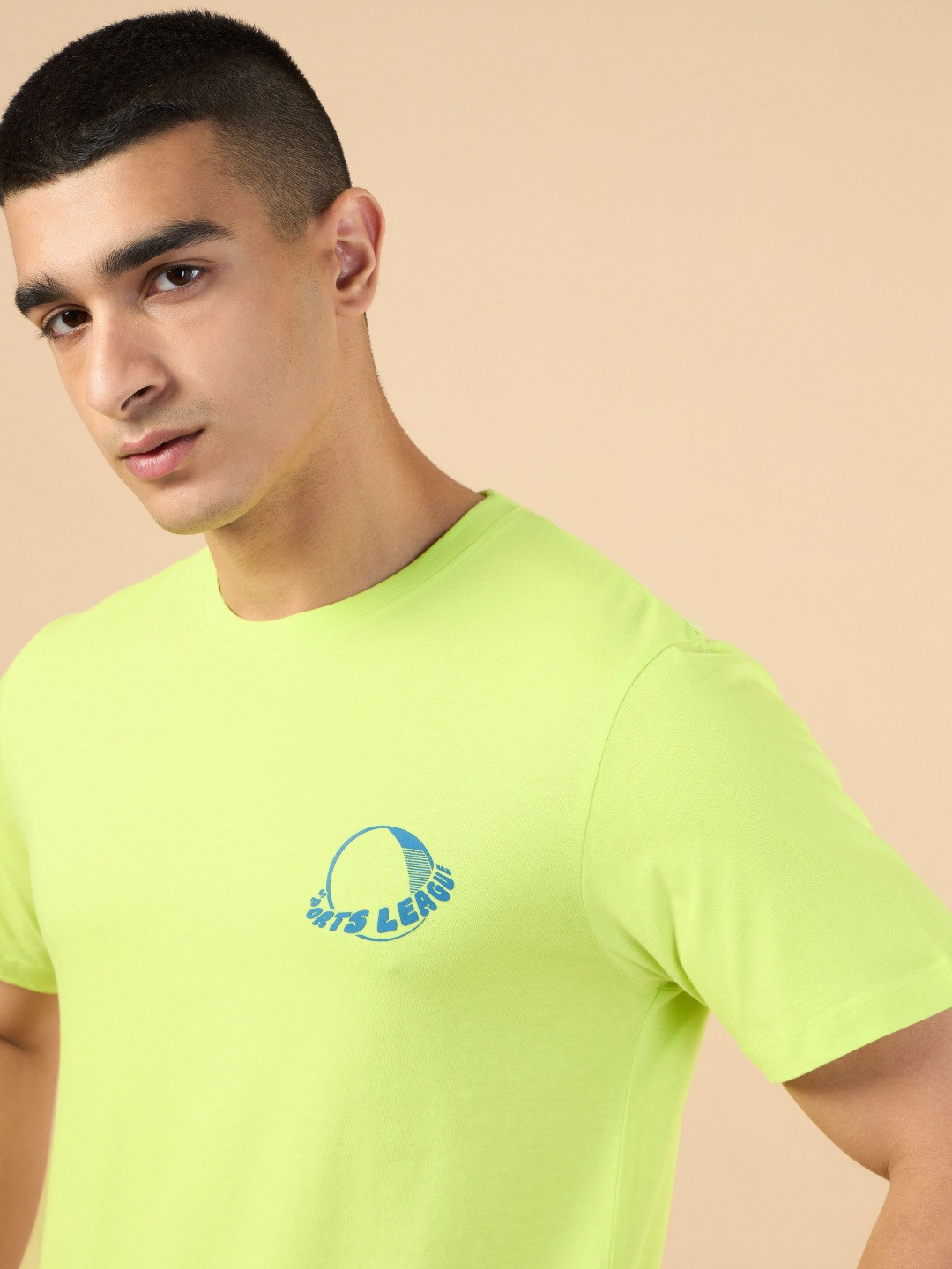 CULT Men Lime Sports League T-shirt
