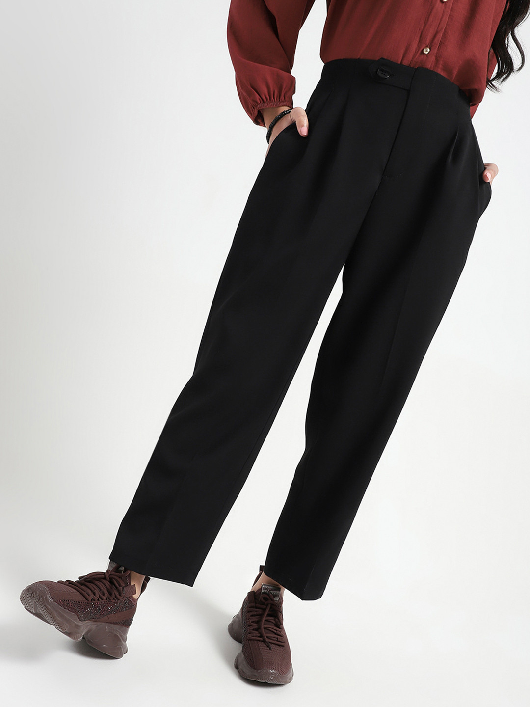 StyleCast X Sera Korean High Rise Pleated Trouser