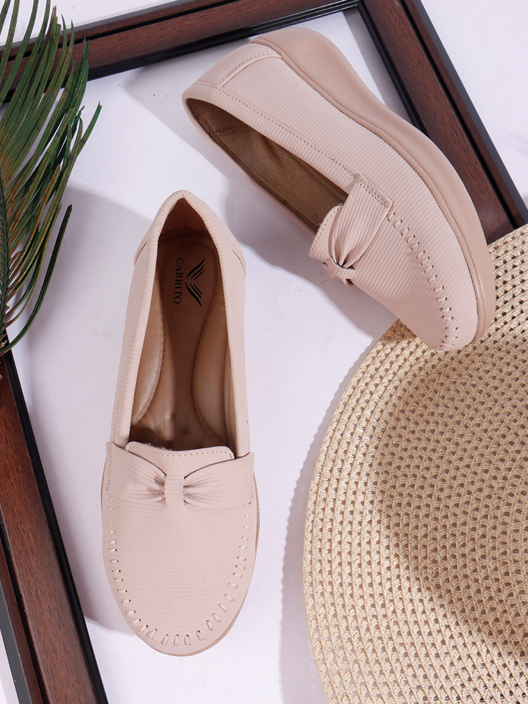 carrito Women Round Toe Penny Loafers