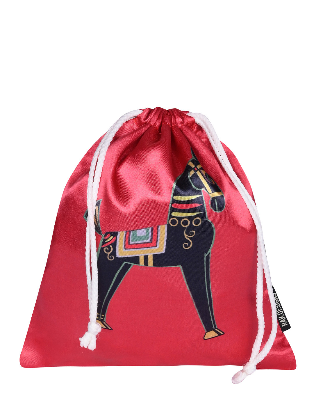 RAK DESIGNS Ethnic Motifs Printed Potli With Wrist Loop