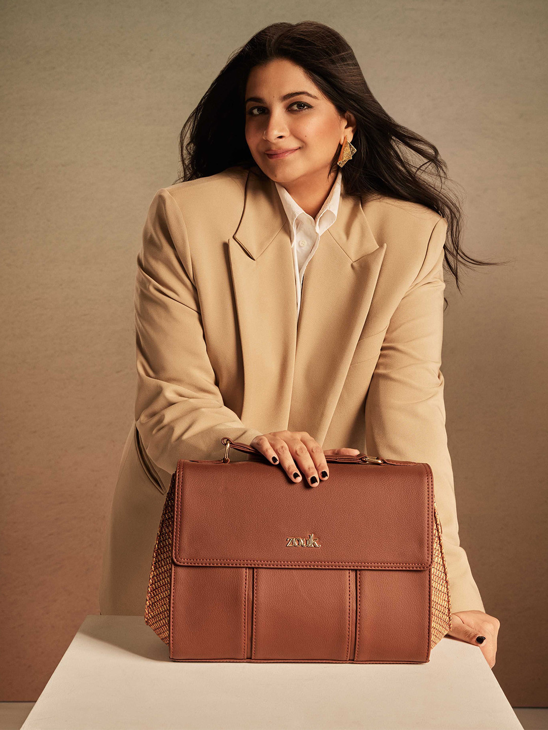 ZOUK Women Bombay Macrame Rhea Kapoor Satchel Bag