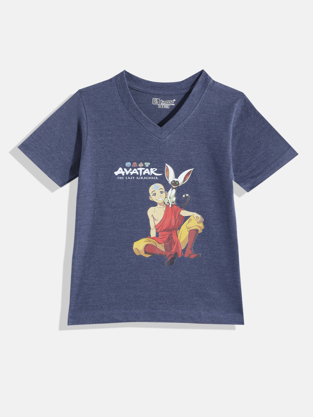 Eteenz Kids Boys Avatar Printed V-Neck T-Shirt