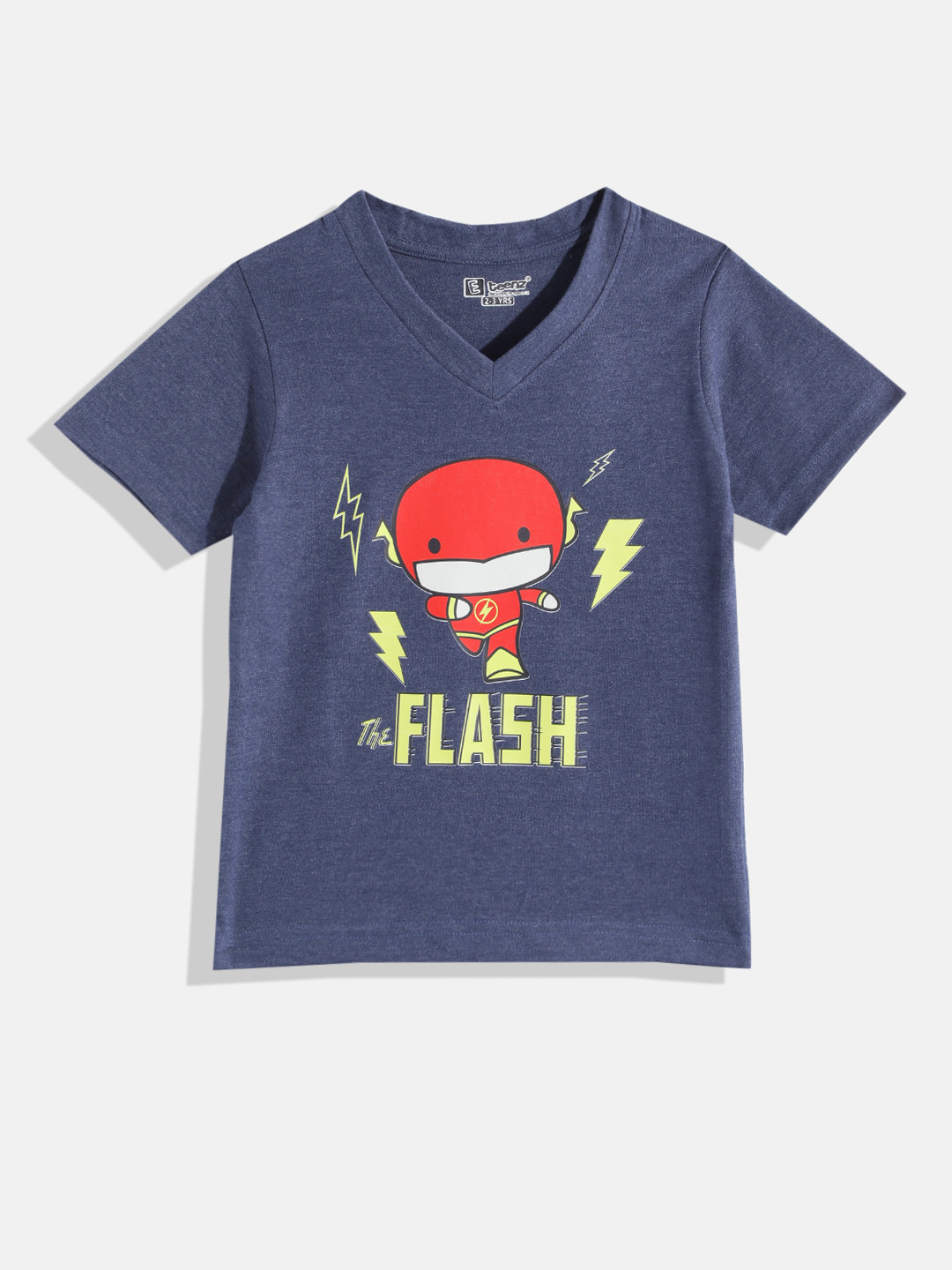 Eteenz Boys Flash Printed V-Neck T-shirt