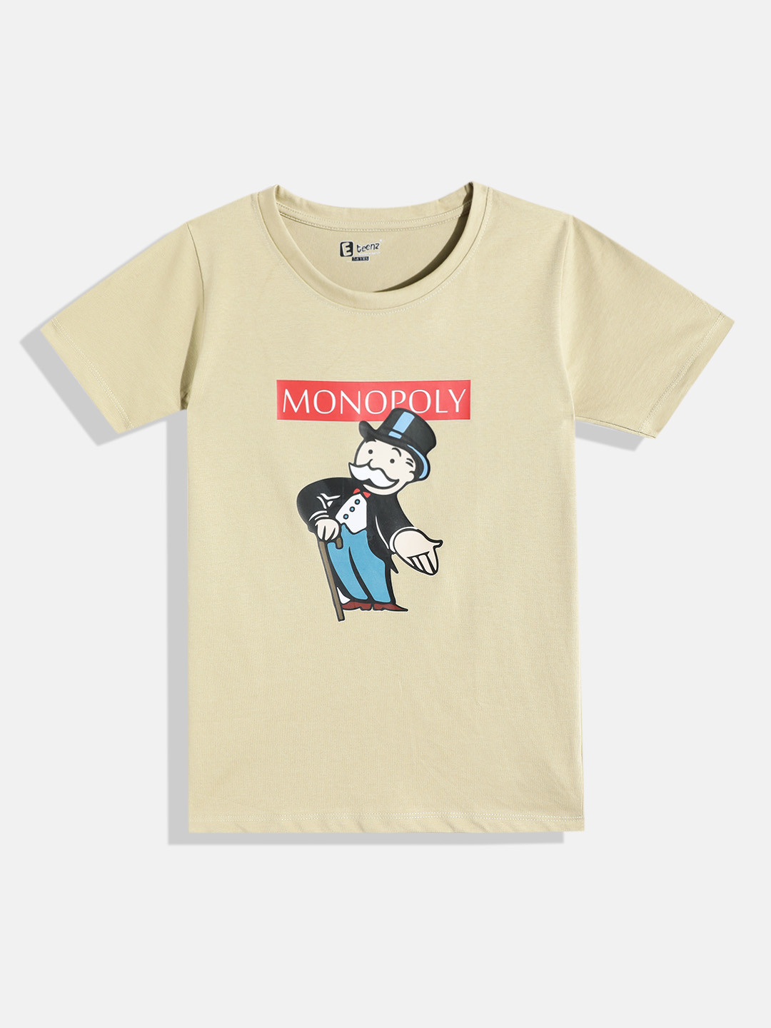 Eteenz Kids Boys Monopoly Printed T-Shirt
