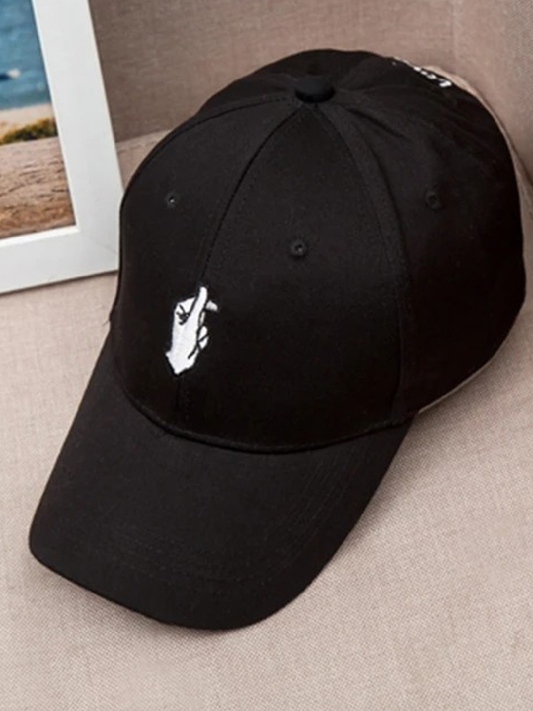 Topibaaz Girls Cotton Baseball Black Cap