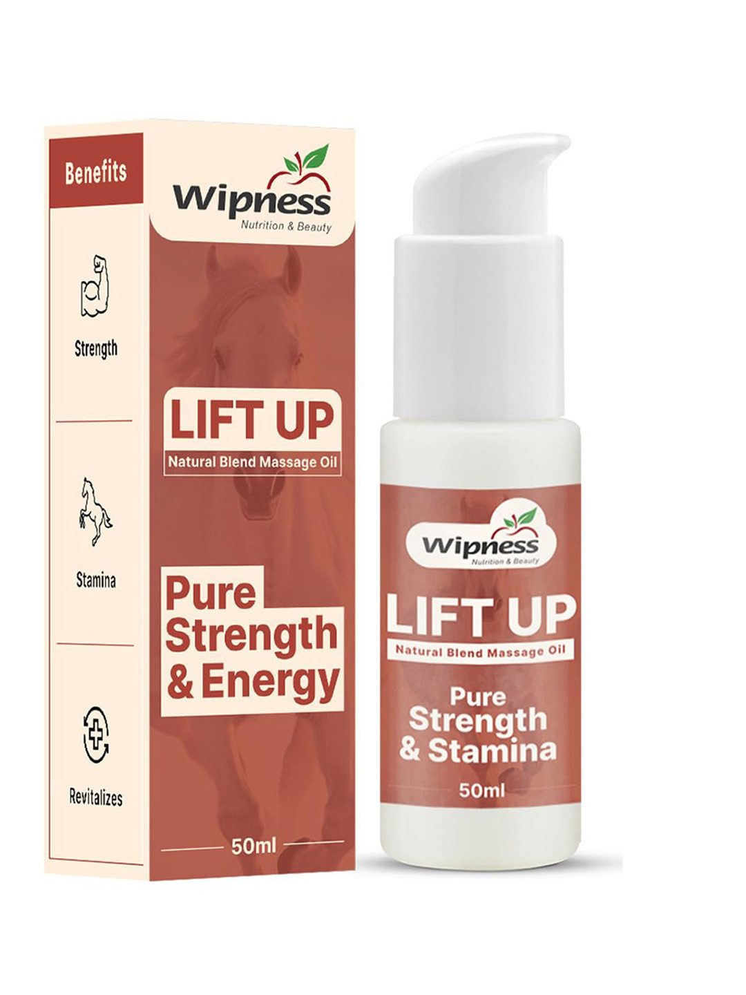Wipness 100% Natural Lift Up Massage Oil For Anti-Ageing - 50 ml