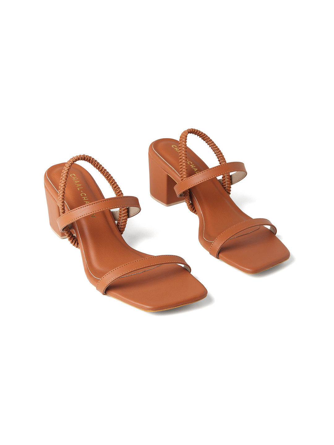 CHAAL CHALAN Atria Beige Formal Block Heels