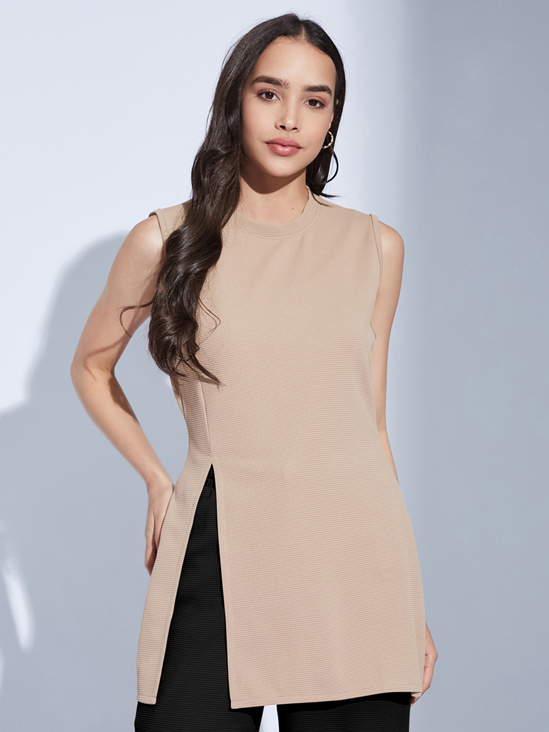 Selvia Women Wrap Long Line Top