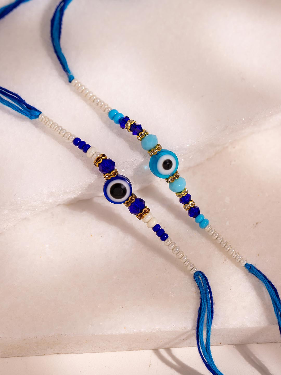 Voylla Set Of 2 Regal Shield Evil Eye Rakhi