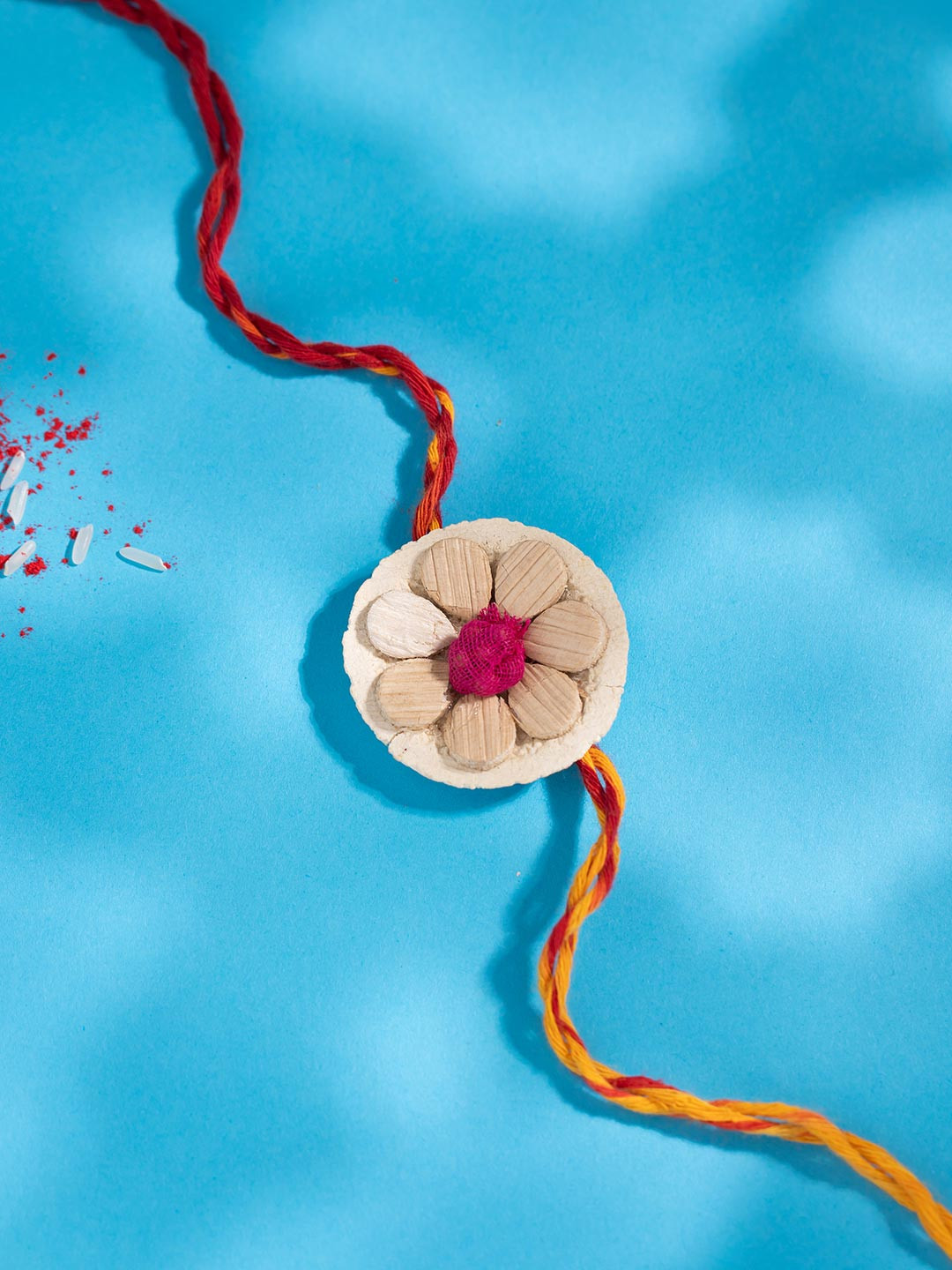 Voylla Kids Designer Floral Seed Thread Rakhi