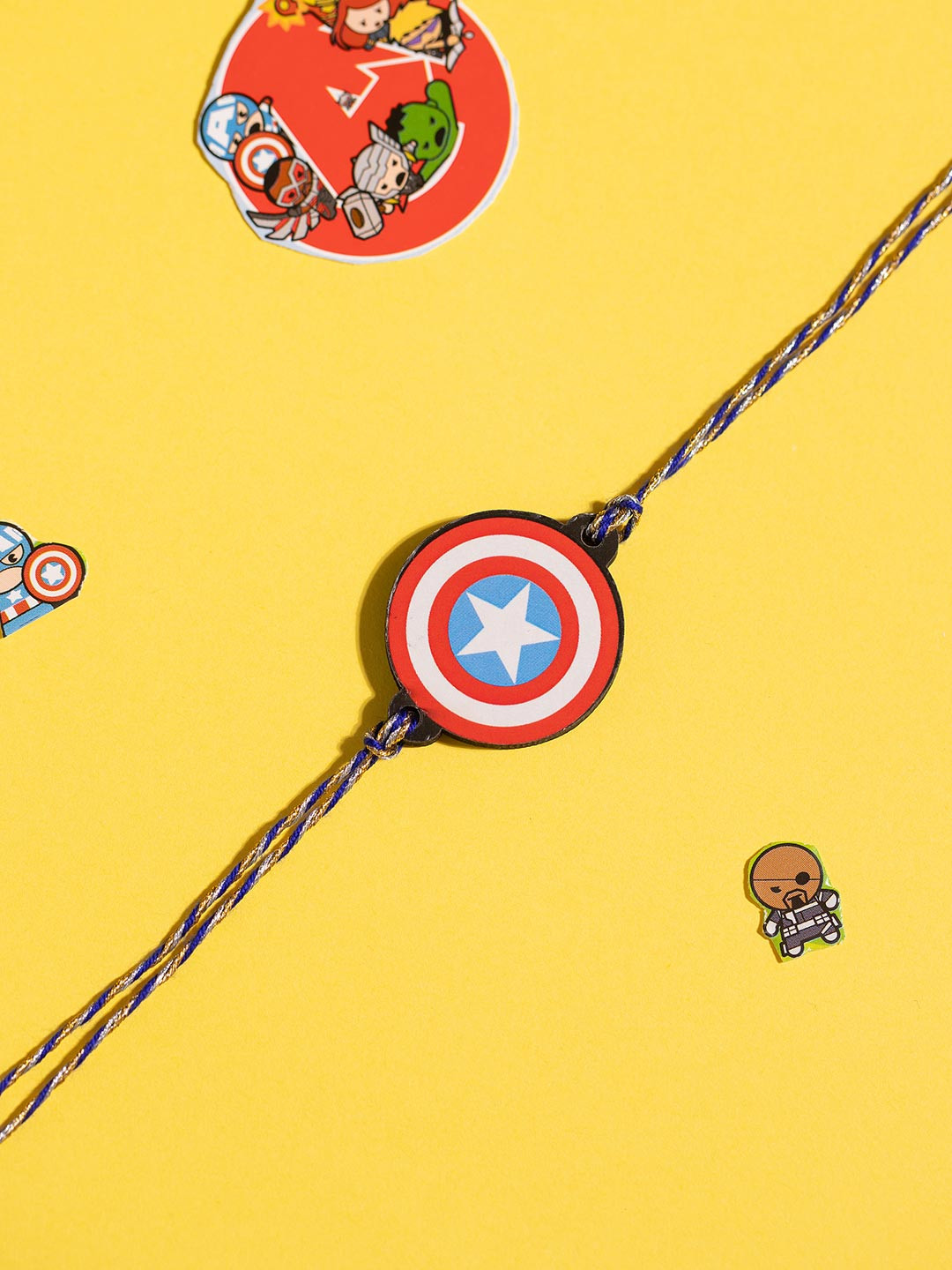 Voylla Kids Marvel Captain America Shield Thread Rakhi