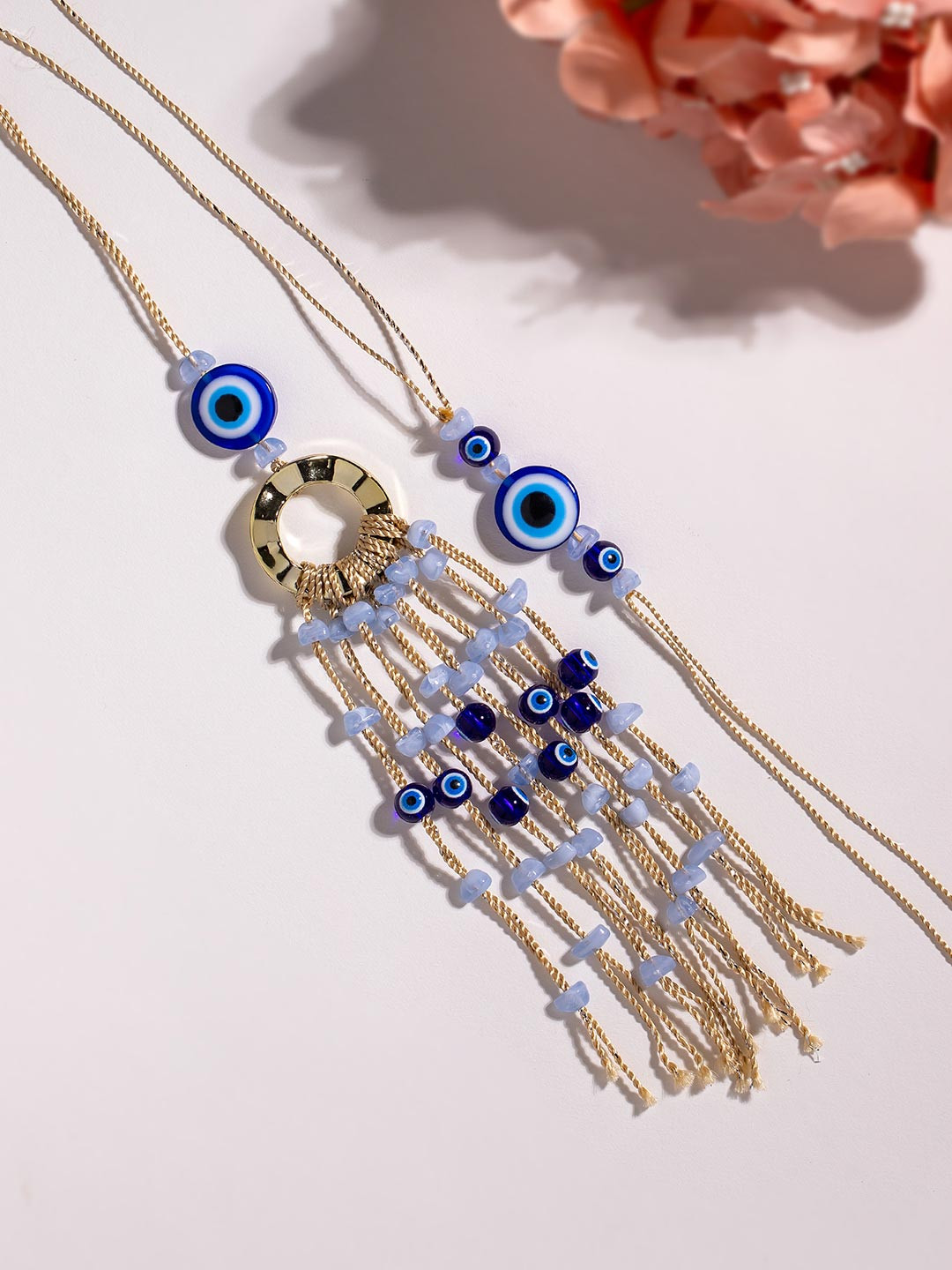 Evil Eye Elegance Bhaiya Bhabhi Rakhi Set