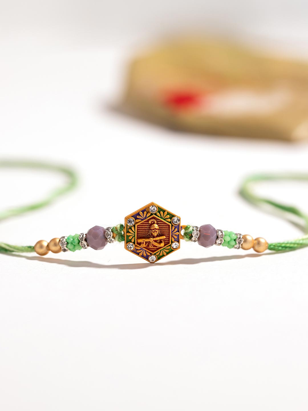 Elegant Lord Krishna Thread Rakhi For Brother