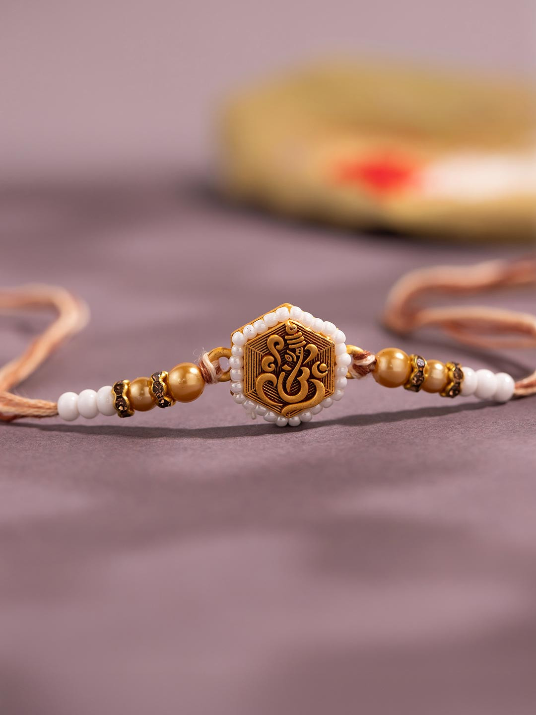 Voylla Spiritual Ganesha Beaded Thread Rakhi