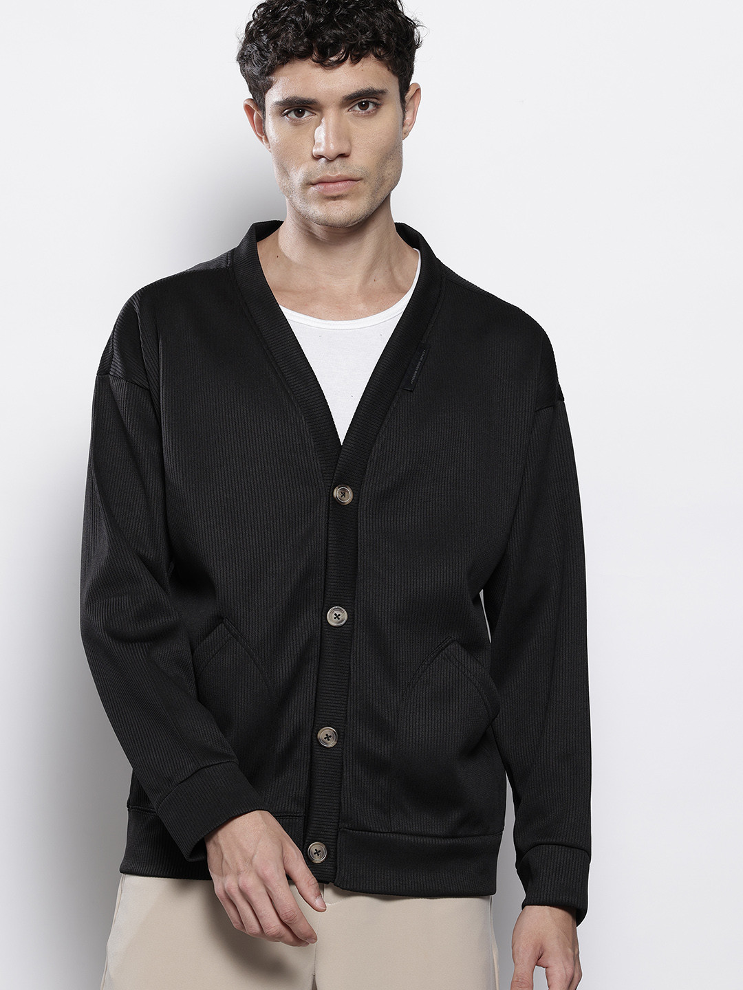 The Indian Garage Co Ribbed Oversized Sweatshirt