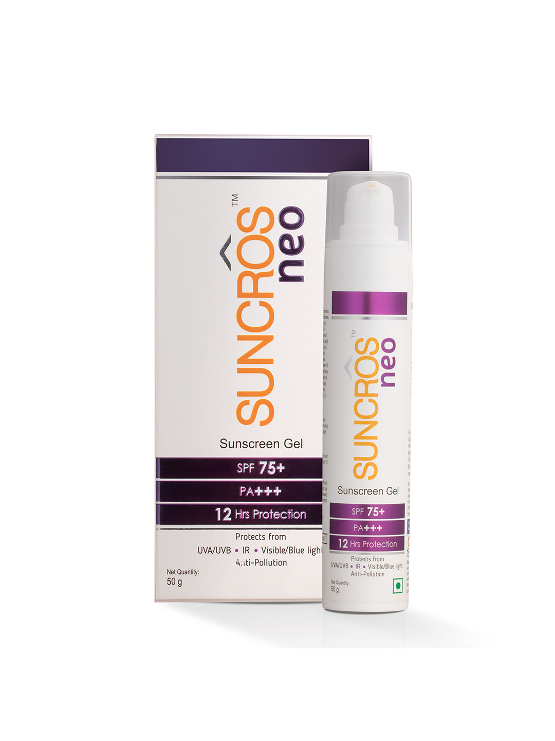 Suncros Neo Face Sunscreen Gel With SPF 75+ PA+++- 50 g