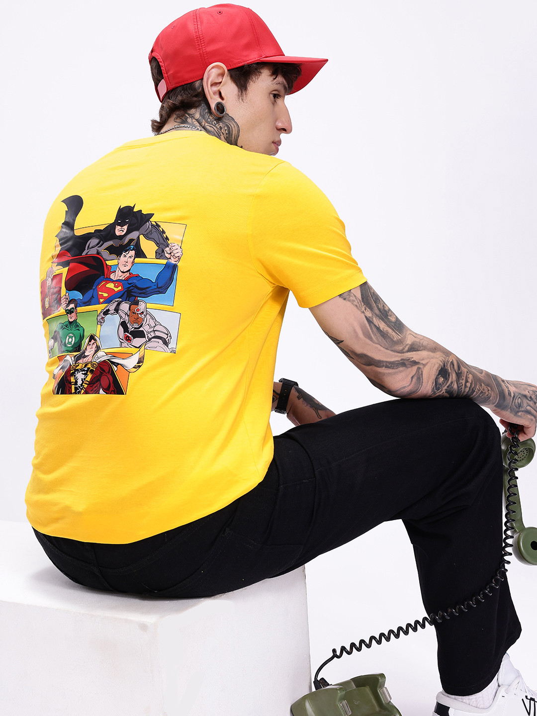 Kook N Keech Justice League Printed Pure Cotton T-shirt
