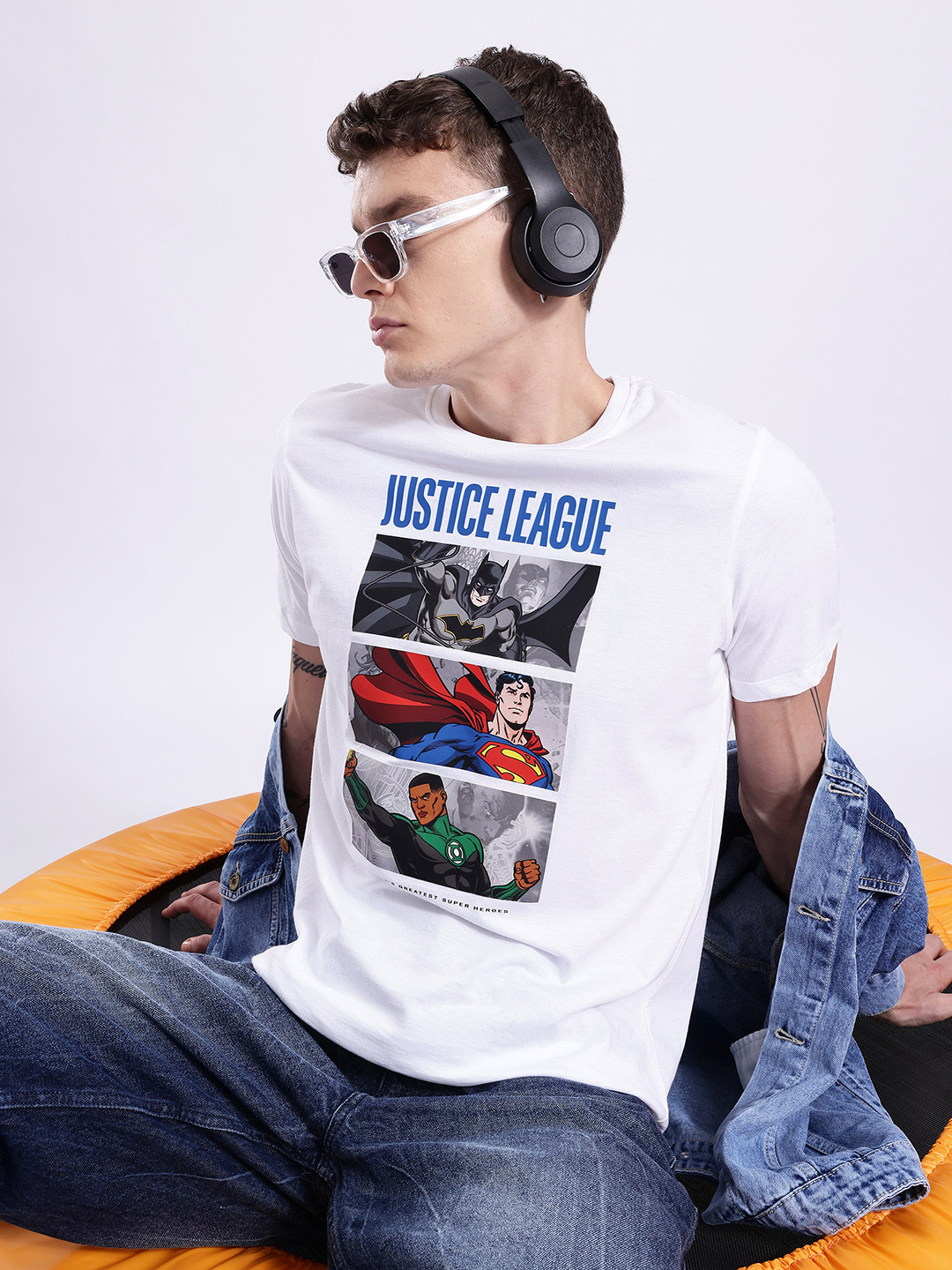 Kook N Keech Justice League Photographic Printed Pure Cotton T-shirt