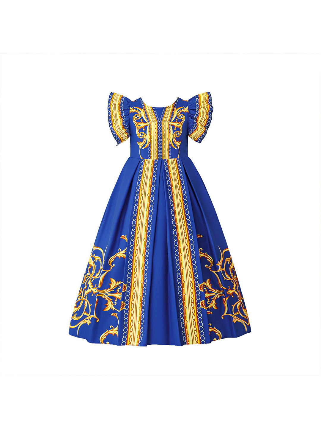 StyleCast x Revolte Print Applique Maxi Dress