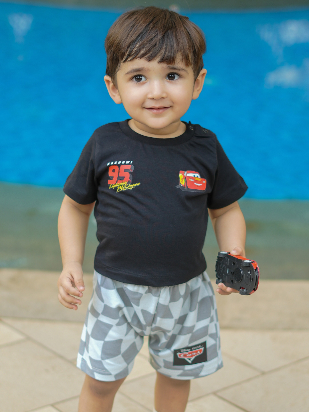 Nap Chief Infants Unisex Cars Lightning McQueen Cotton T-shirt With Shorts