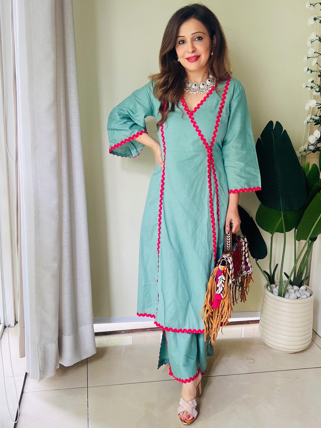 FFI Women Cotton A-Line Maxi Dress