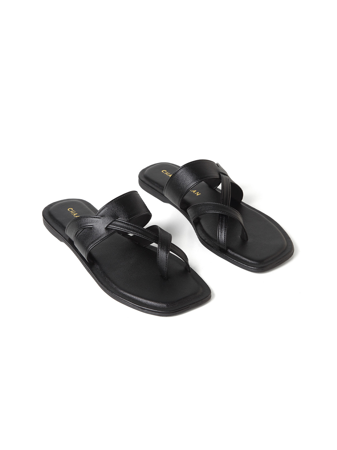 CHAAL CHALAN Alma Black Flats
