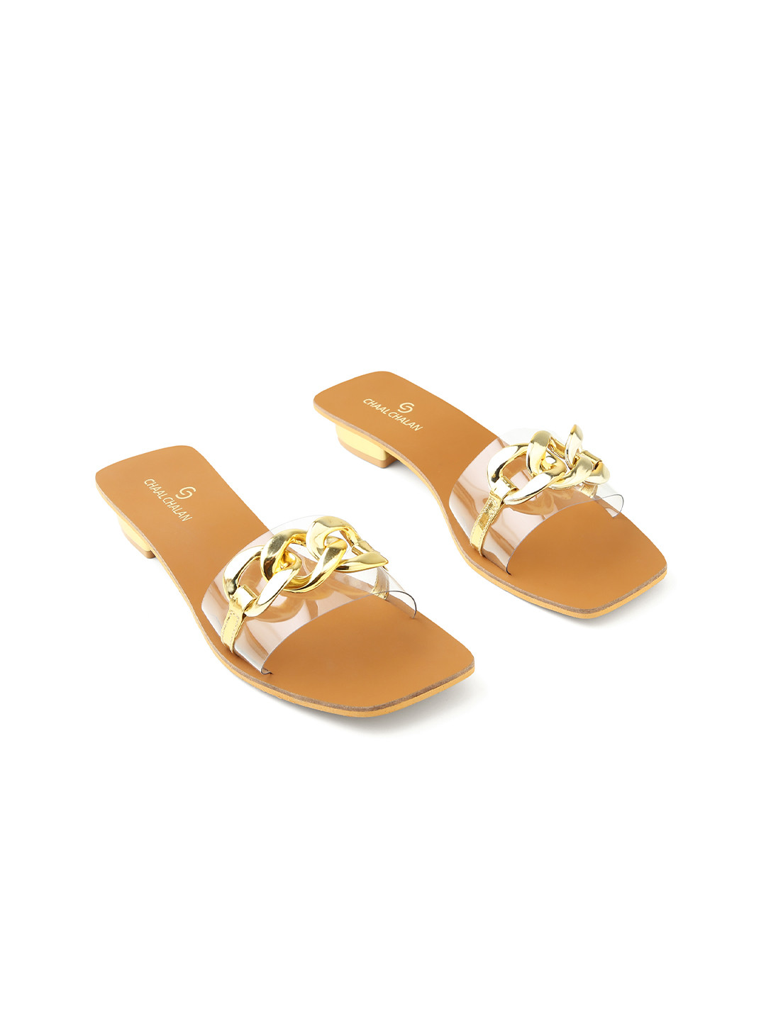 CHAAL CHALAN Yami Transperant Strap Flats