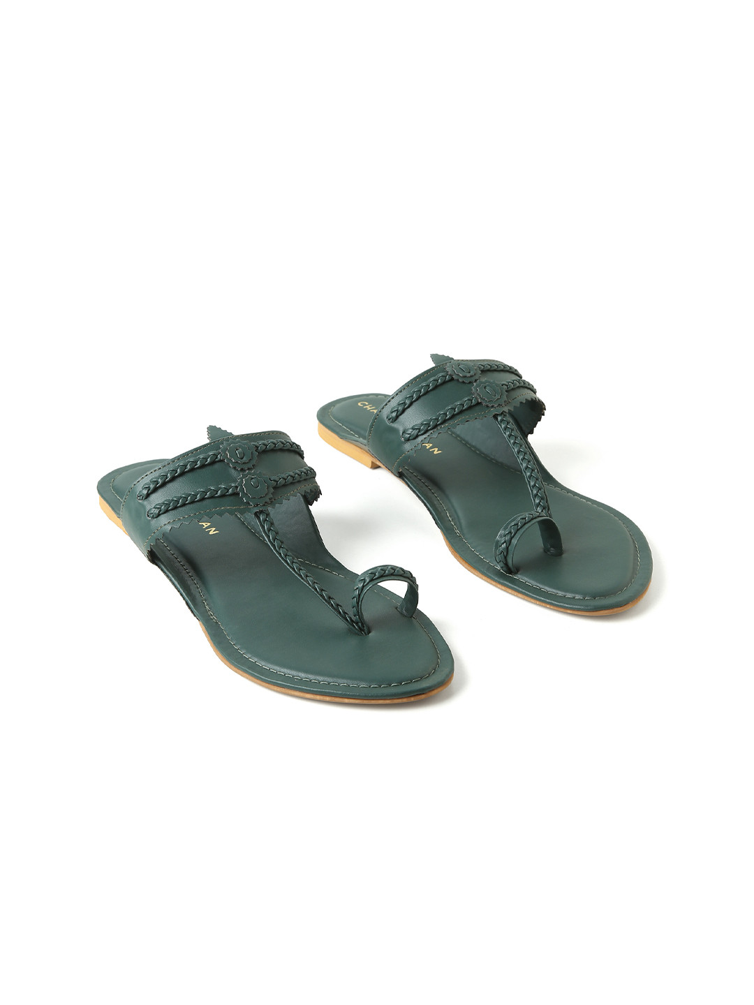 CHAAL CHALAN Jayla Green Kolhapuri Flats