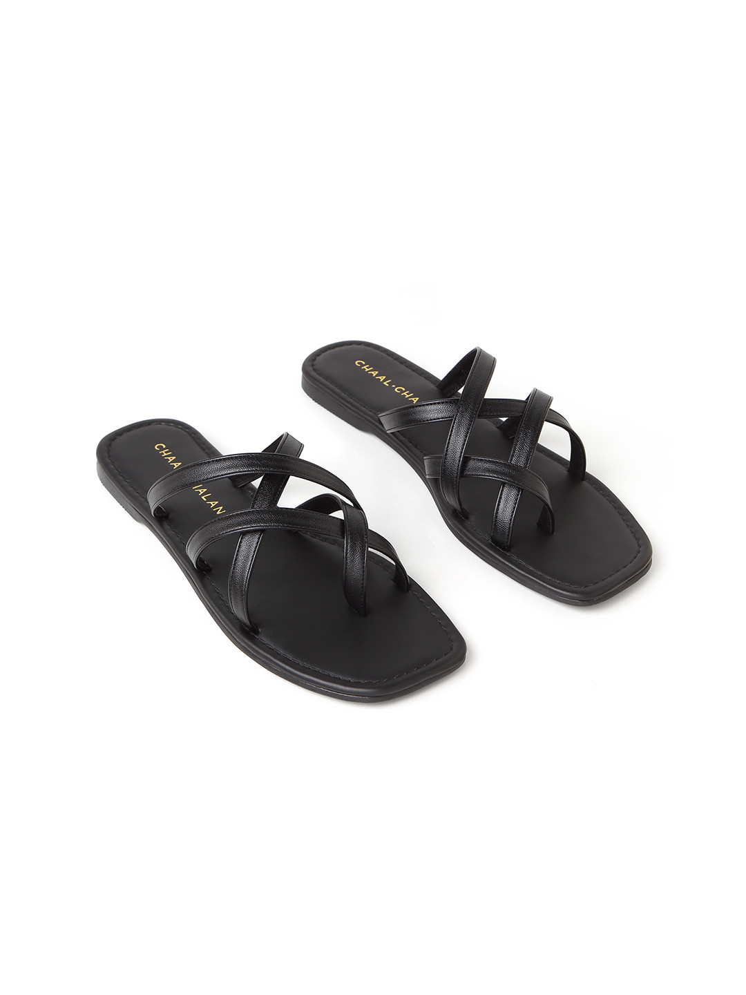 CHAAL CHALAN Marlo Black Flats