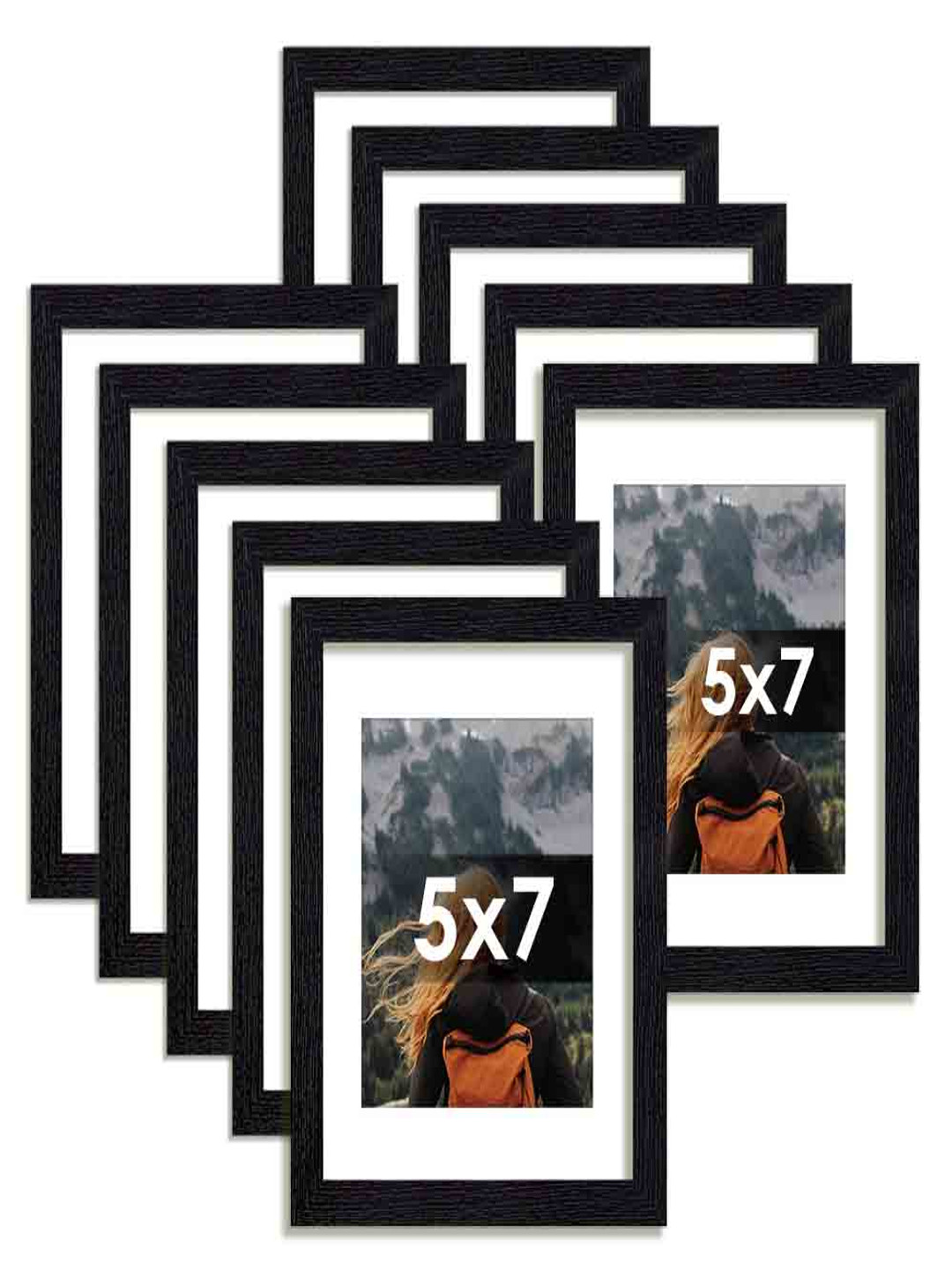 SEHAZ ARTWORKS Black 1 Pieces Plastic Wall Photo Frames