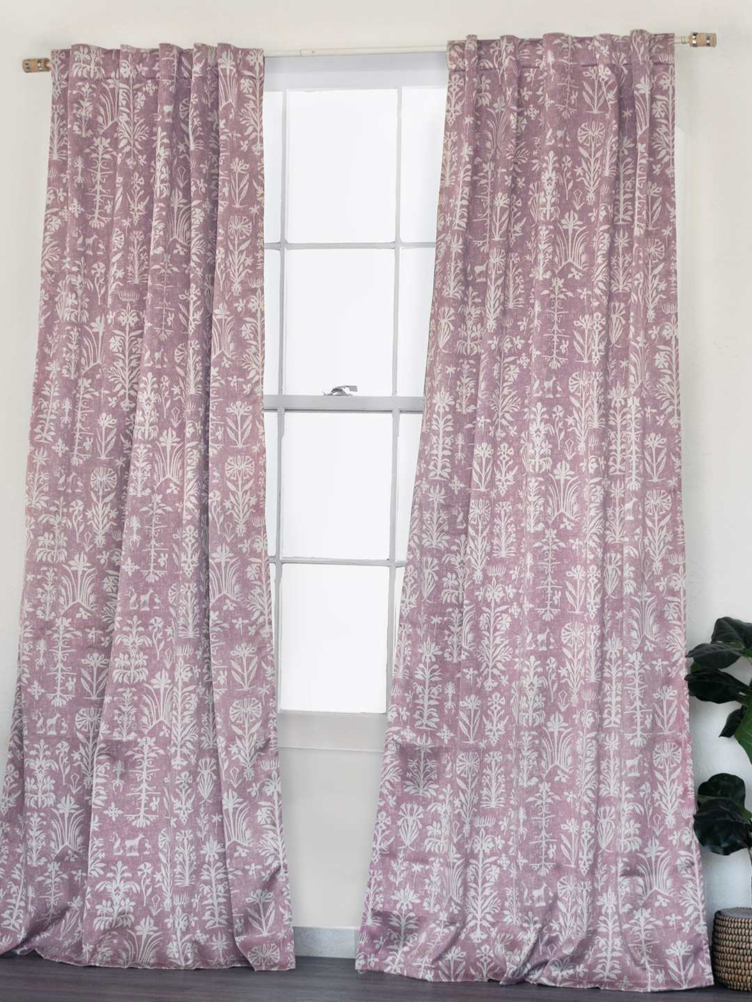 Tranquebar Home Single Panel- Cairo 80% Blackout Curtain Window Curtain - 5 Feet